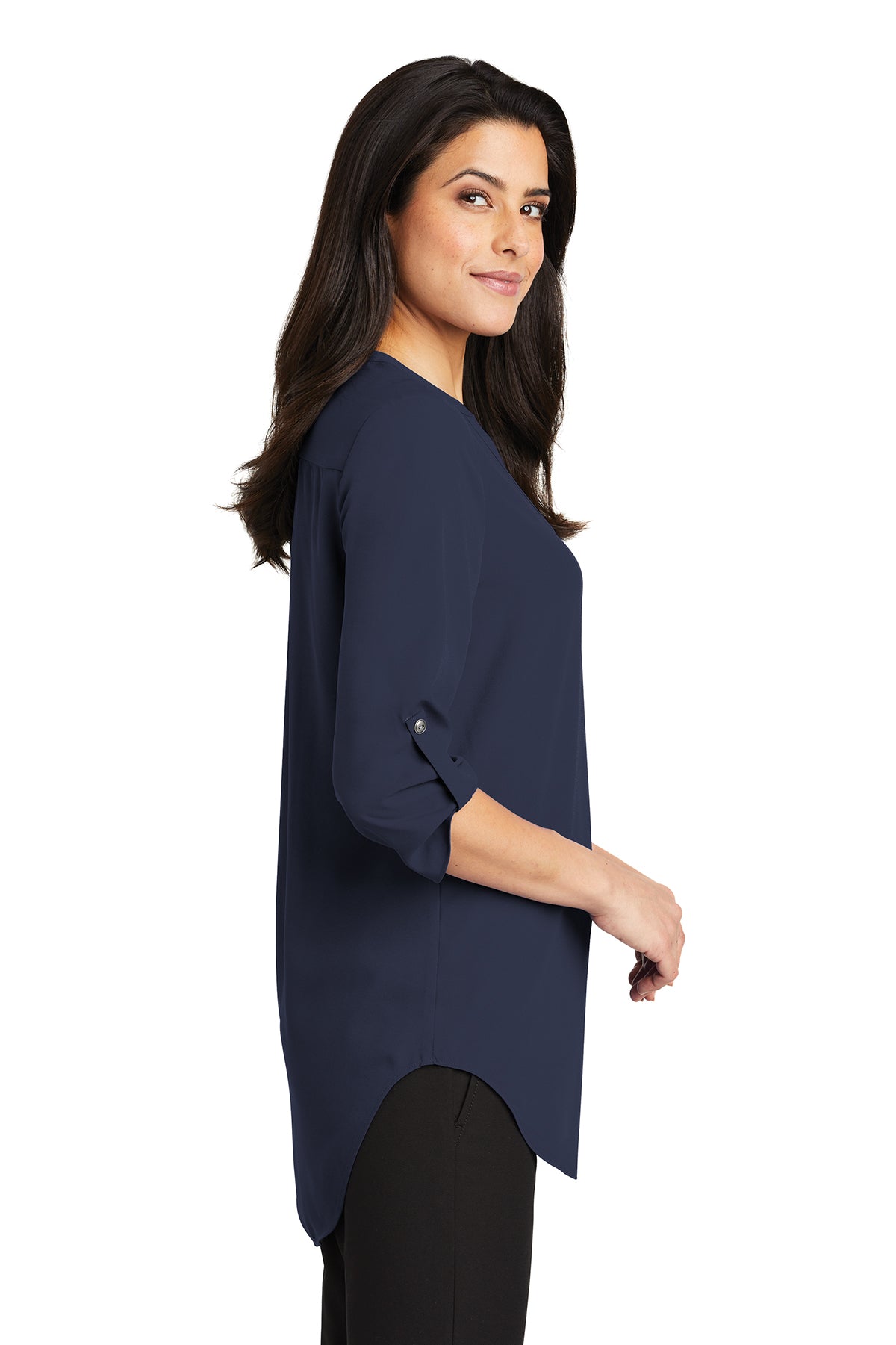 Ladies 3/4-Sleeve Tunic Blouse
