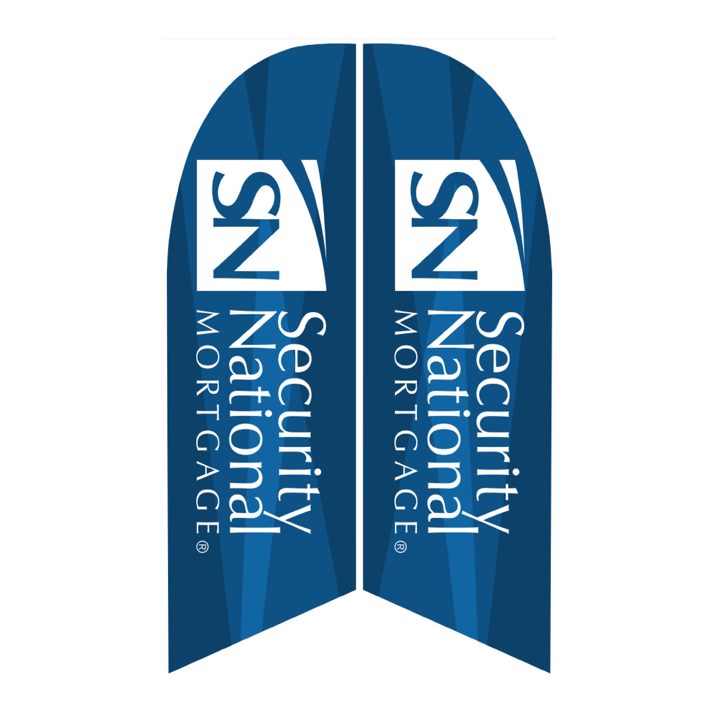 9' Feather Angled Flag (Small) Double-Sided