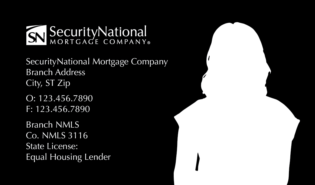 SecurityNational BUSINESS CARD - BLACK DESIGN HORIZONTAL