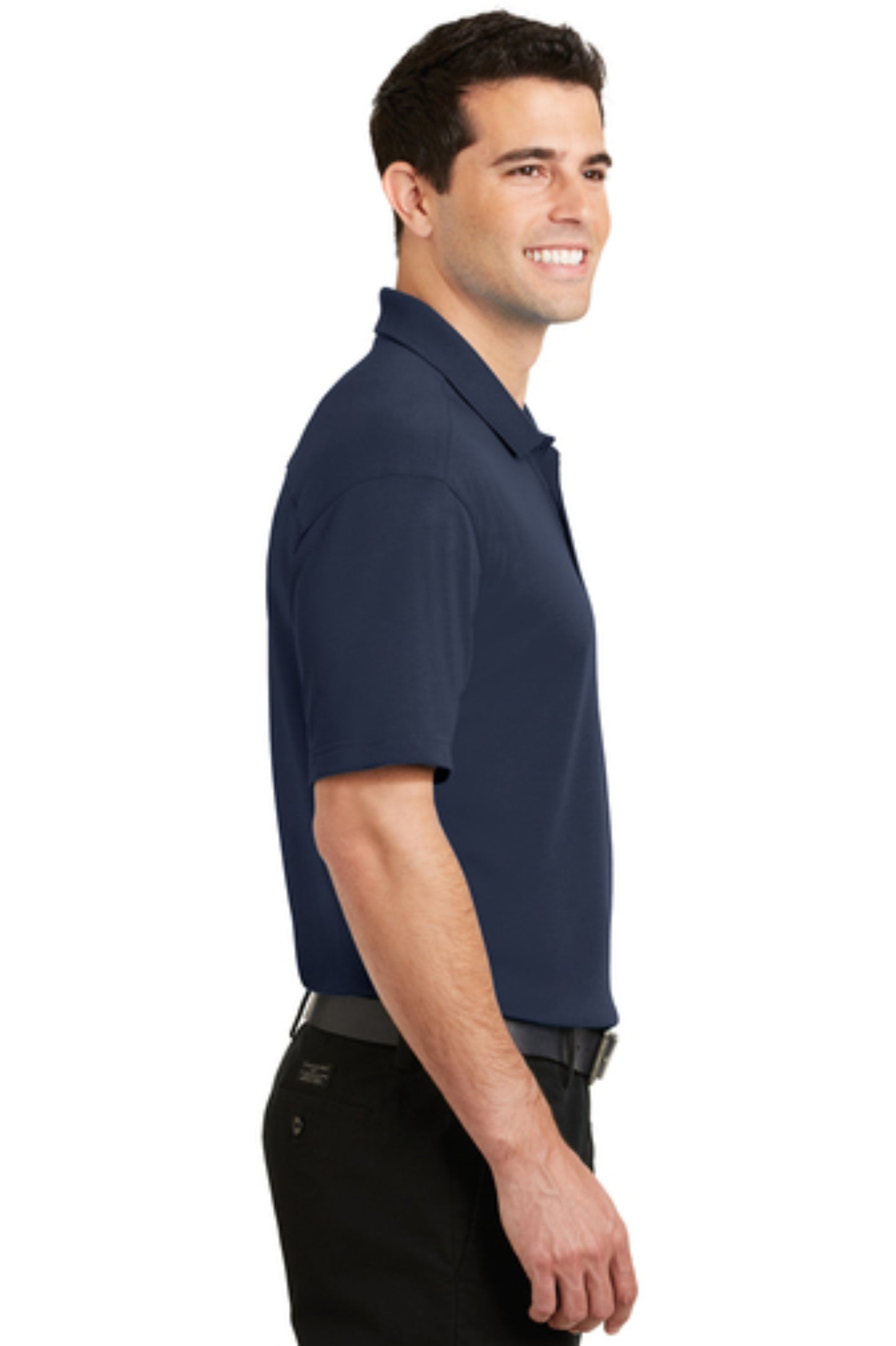 Men's Silk Touch™ Interlock Performance Polo w/ full SNMC logo