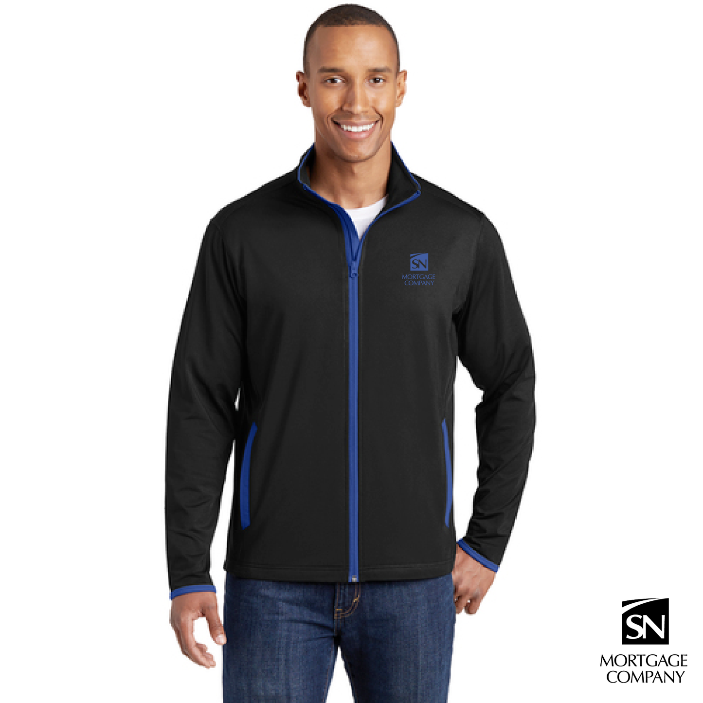Adult Sport-Tek® Sport-Wick® Stretch Contrast Full Zip Jacket