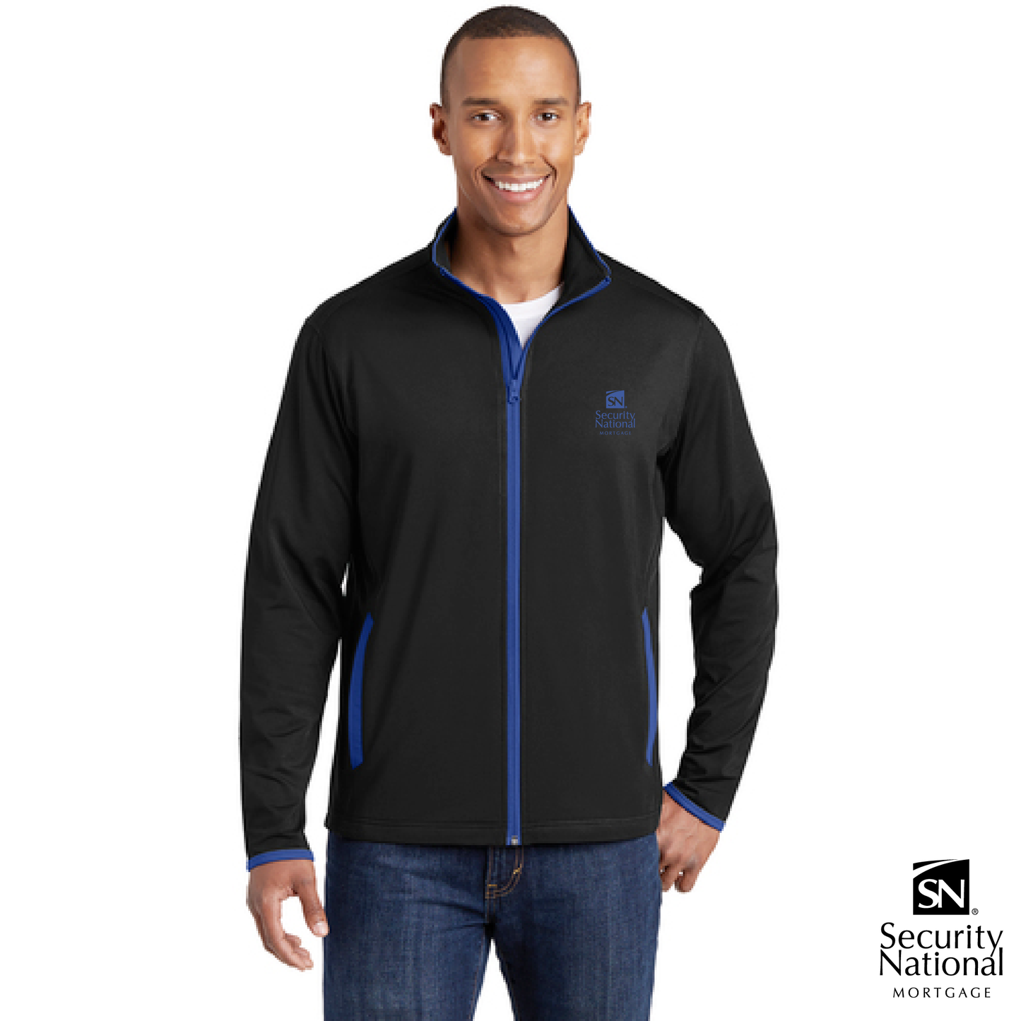 Adult Sport-Tek® Sport-Wick® Stretch Contrast Full Zip Jacket
