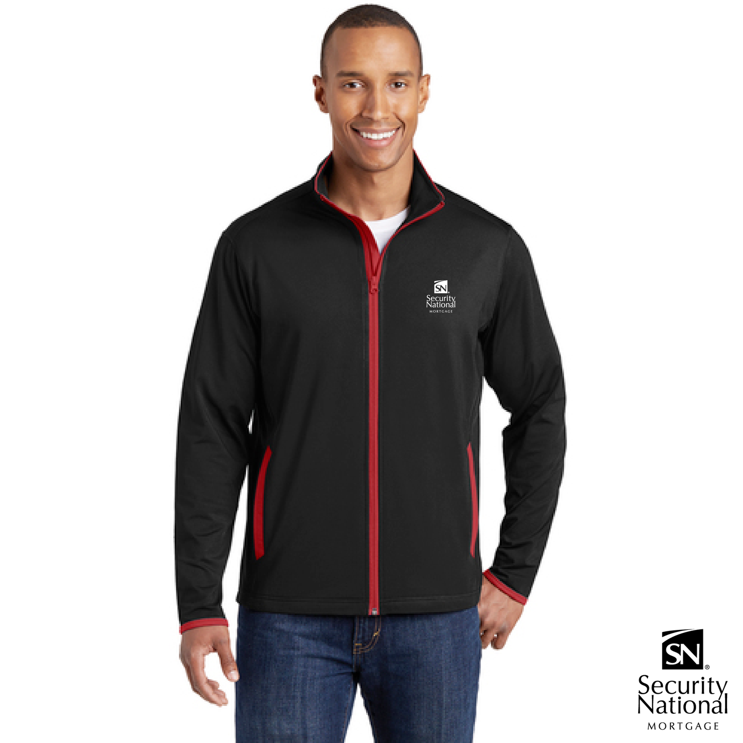 Adult Sport-Tek® Sport-Wick® Stretch Contrast Full Zip Jacket