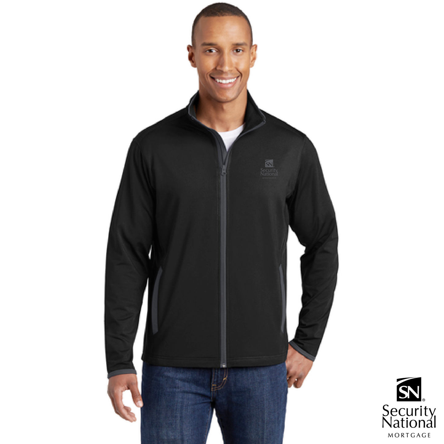 Adult Sport-Tek® Sport-Wick® Stretch Contrast Full Zip Jacket