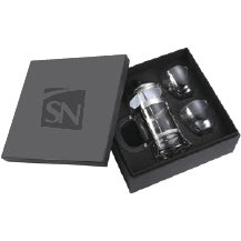 Modena Coffee Press and Glass Set
