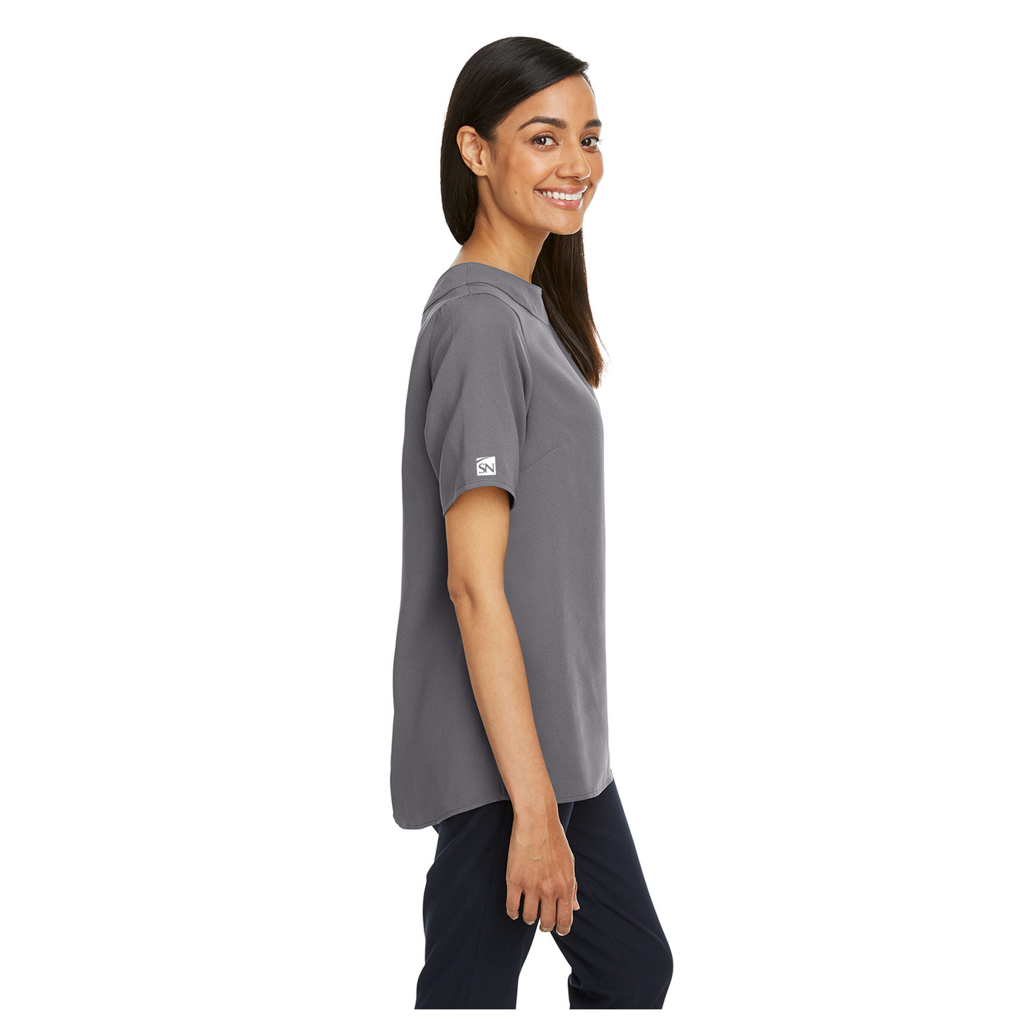 Devon & Jones Ladies' Perfect Fit™️ Boat-Neck Blouse