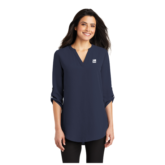 Ladies 3/4-Sleeve Tunic Blouse