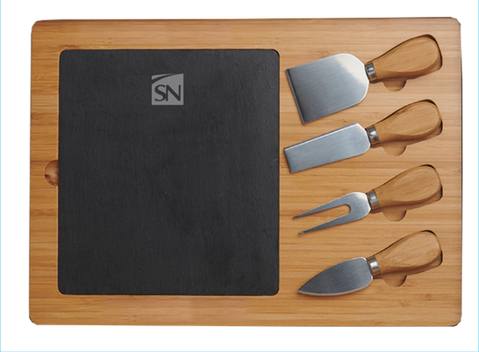 Slate Cheese Board Set