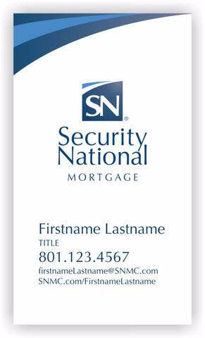 SecurityNational BUSINESS CARD  - WHITE DESIGN