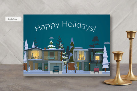 Holiday Card - House Design w/envelopes