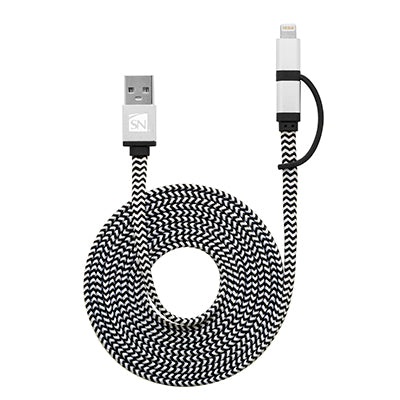 MFi Apple Certified 2-in-1 Flat Cable